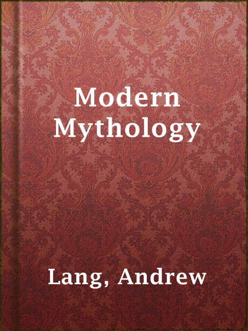 Title details for Modern Mythology by Andrew Lang - Available